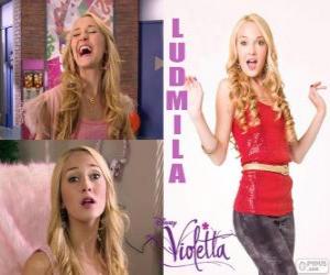 yapboz Ludmila Violetta, ana düşman olan kız güzel ve çekici Studio 21